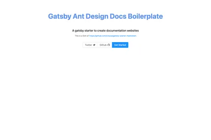 Screenshot of Gatsby Antd Docs