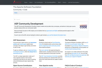 Screenshot of Comdev Site