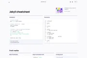 Jekyll Cheatsheet